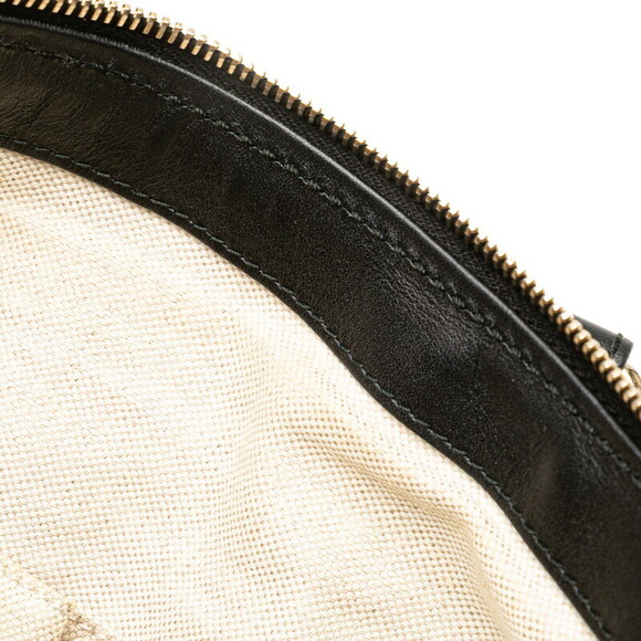 Gucci Diamante Sukey Handbag Beige Tan Black Canvas Leather - Picture 5 of 9